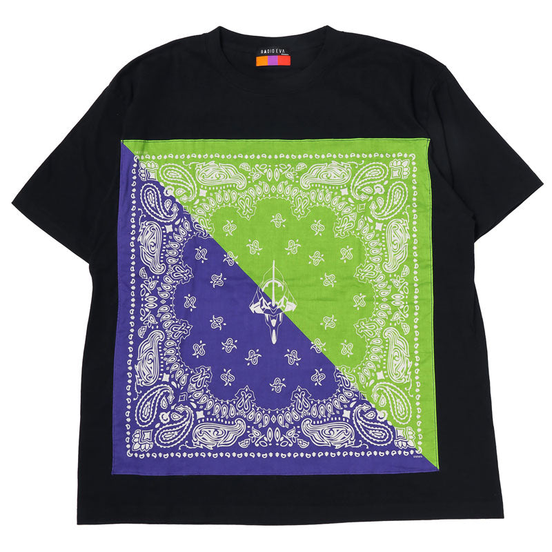 EVANGELION EVA-01 PAISLEYS 2TONE BANDANNA T-Shirt