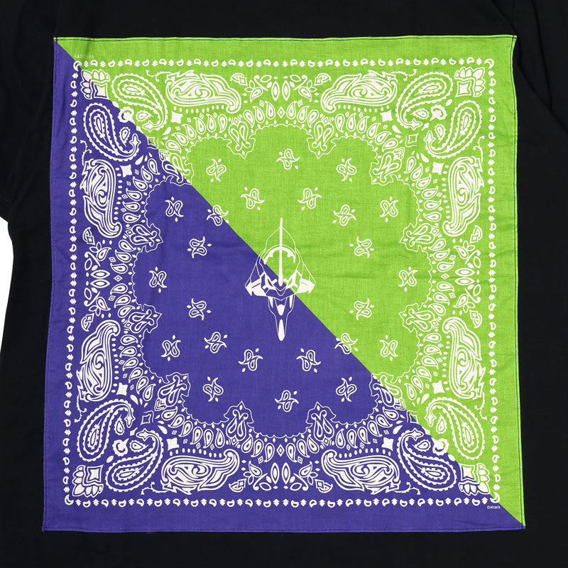 EVANGELION EVA-01 PAISLEYS 2TONE BANDANNA T-Shirt