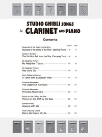 Studio Ghibli Songs for Clarinet and Piano/English Version