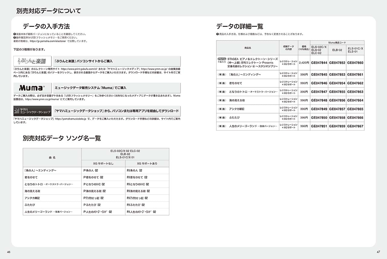 STAGEA Ensemble Selections for Piano & Electone - Studio Ghibli Selection