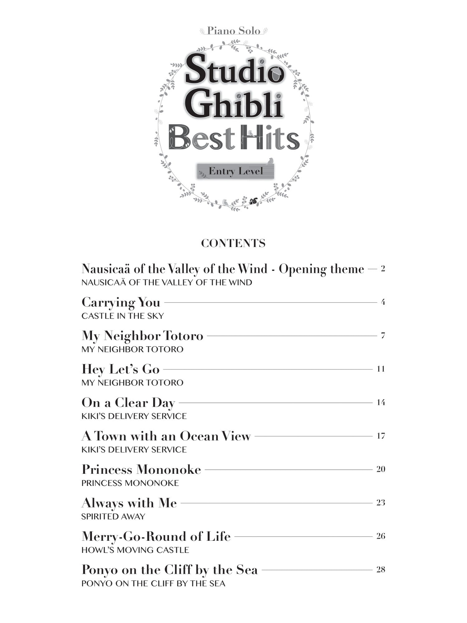 Studio Ghibli Best Hit 10  Entry Level/English Version