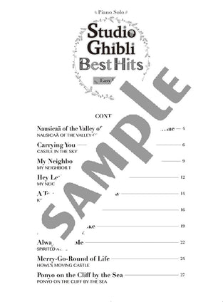 Studio Ghibli Best Hit 10  Easy Level/English Version
