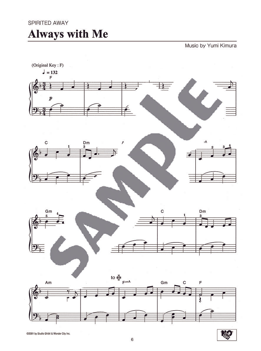 Studio Ghibli Song Selections  Easy Level/English Version