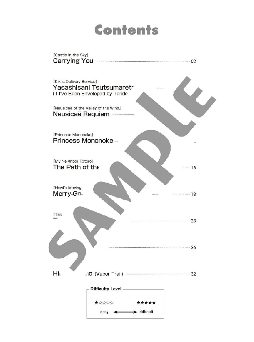 Studio Ghibli Songs for Solo Guitar Vol.2/English Version