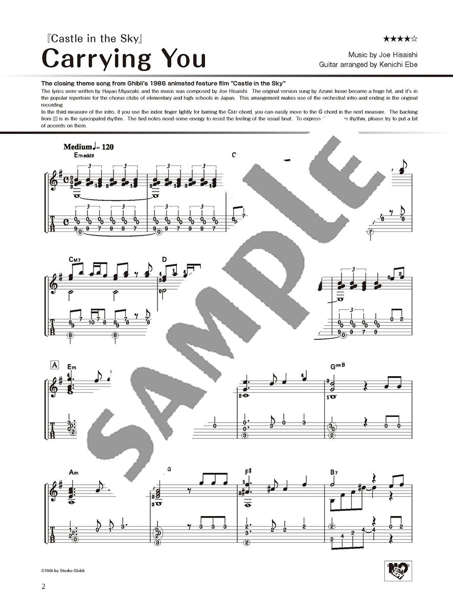 Studio Ghibli Songs for Solo Guitar Vol.2/English Version