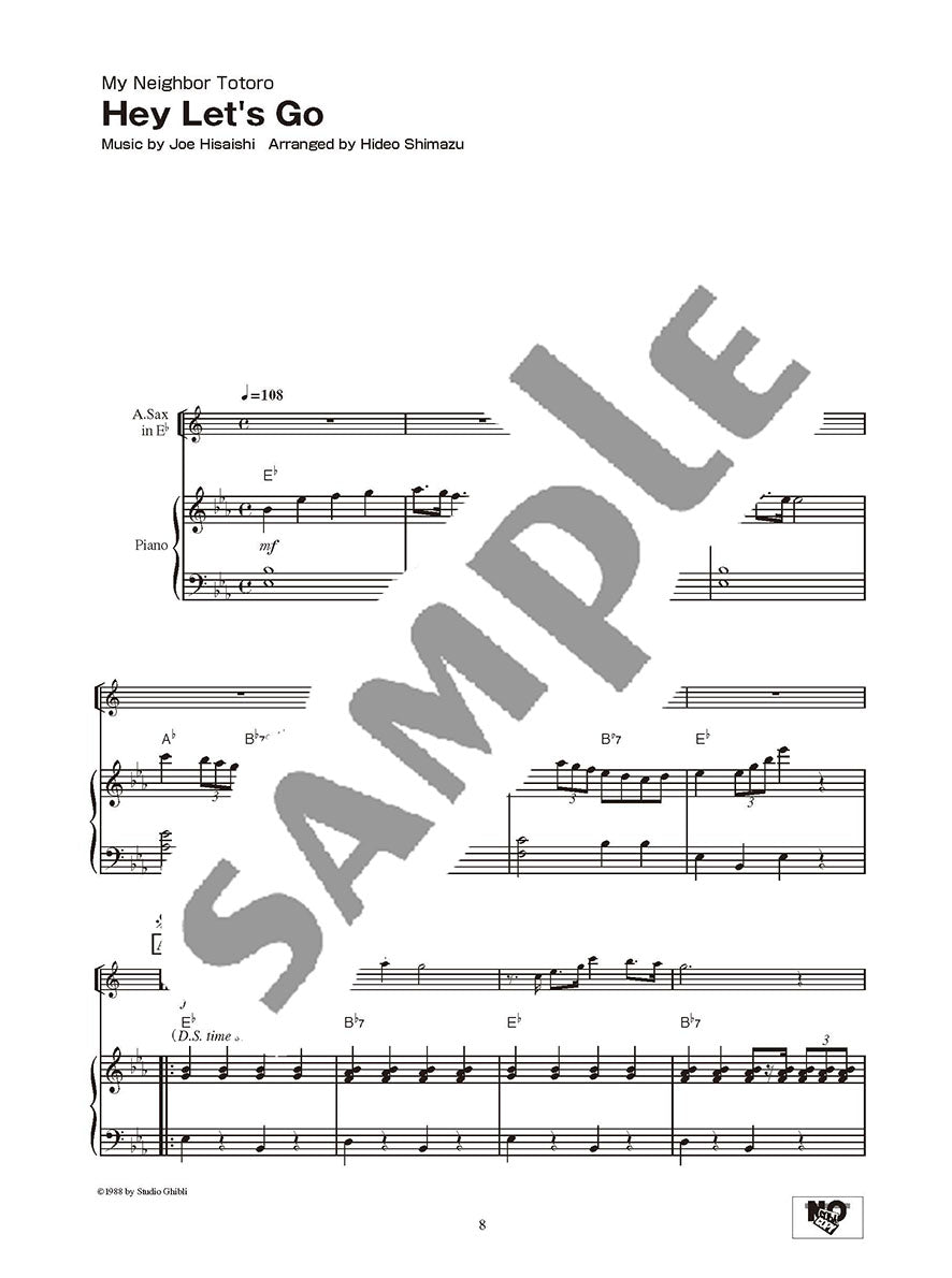 Studio Ghibli Songs for Alto Sax and Piano Vol.2/English Version