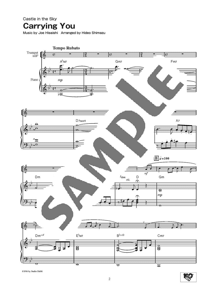 Studio Ghibli Songs for Trumpet and Piano/English Version