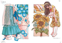 HYAKKA RYORAN FLOWER AND GIRLS STYLE ILLUSTRATIONS
