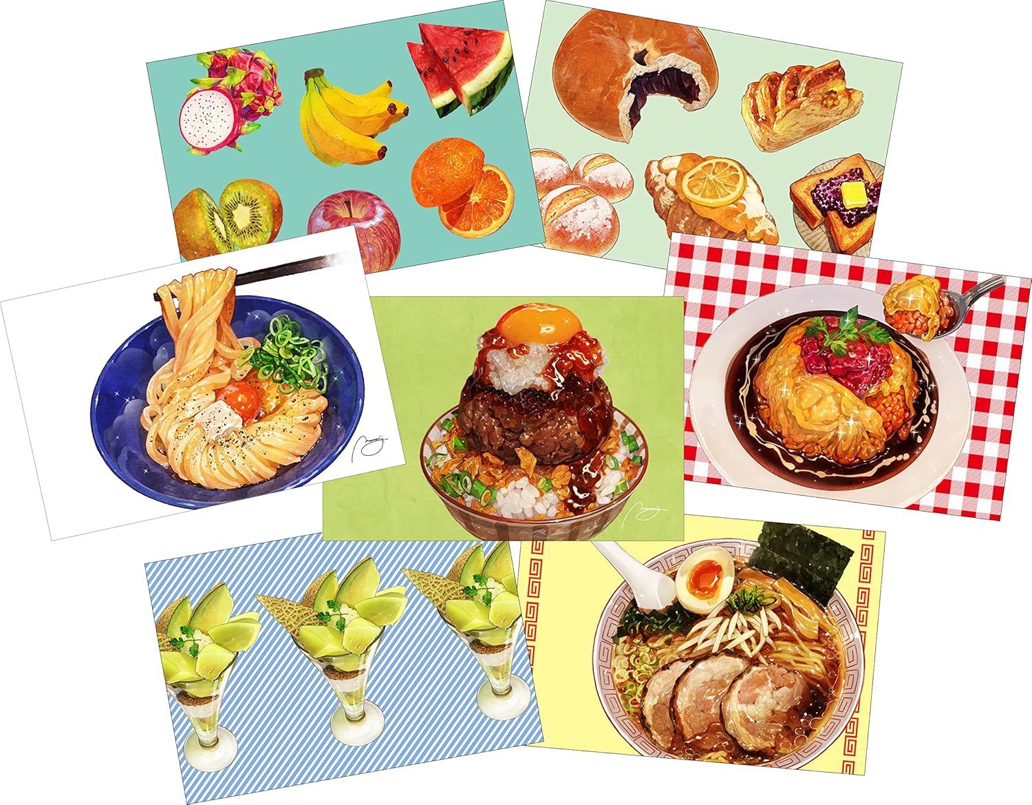 FOOD TERRORISM! SPECIALTY MOMIJI MAO POSTCARD BOOK